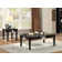 Shultz Transitional 26"L Square End Table with Wooden Scalloped Top in Black