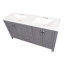 Ensemble de meuble-lavabo double 60,5 po Nimay-98588162