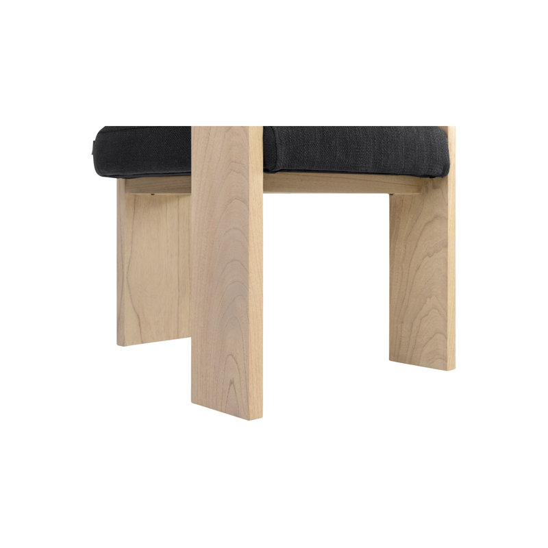 Maravi Dining Chair, Natural, Black