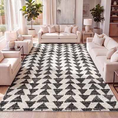 Tapis crème / noir Farnham