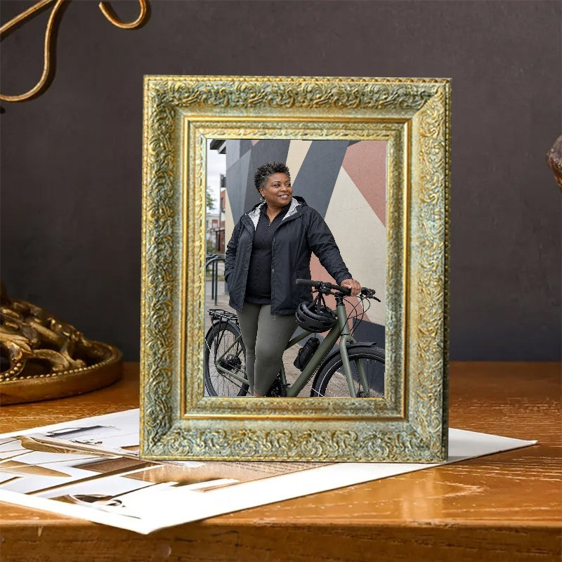 Cadre photo en ligne antique avec plexiglas 1PC 5 po x 7 po