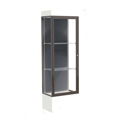  Vitrines en aluminium Edge Series H 76 po x l 24 po
