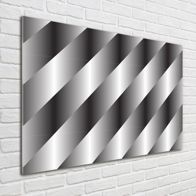 Abstraction Stripes - No Frame Print on Glass