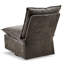 Confortable fauteuil pivotant en chenille gris foncé à 360 degrés pour différentes pièces gris avec fonction de confort-915988112