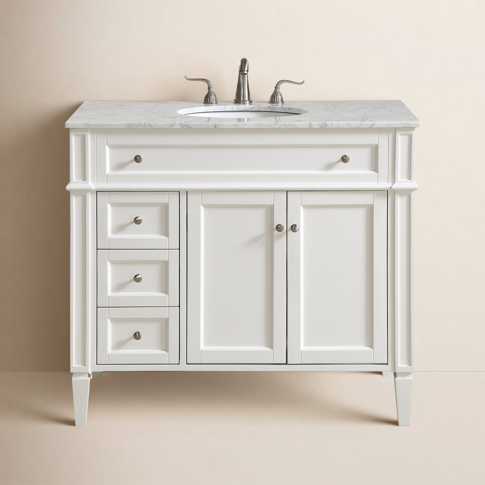 Rivers 40'' Single Bathroom Vanity, White