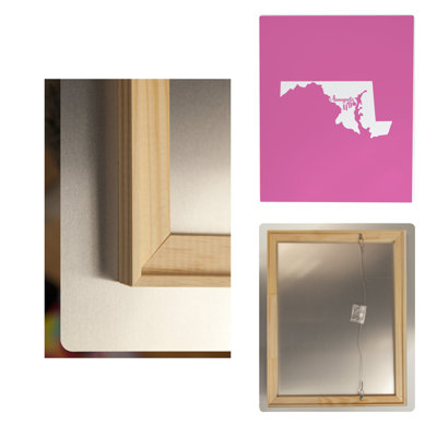 Home Sweet Annapolis — Maryland State Silhouette — Portrait Metal Wall Art