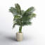54'' Faux Palm Tree in Ceramic Planter
