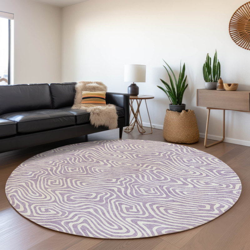Tapis lavable intérieur / extérieur Raya , 8 pi x 8 pi