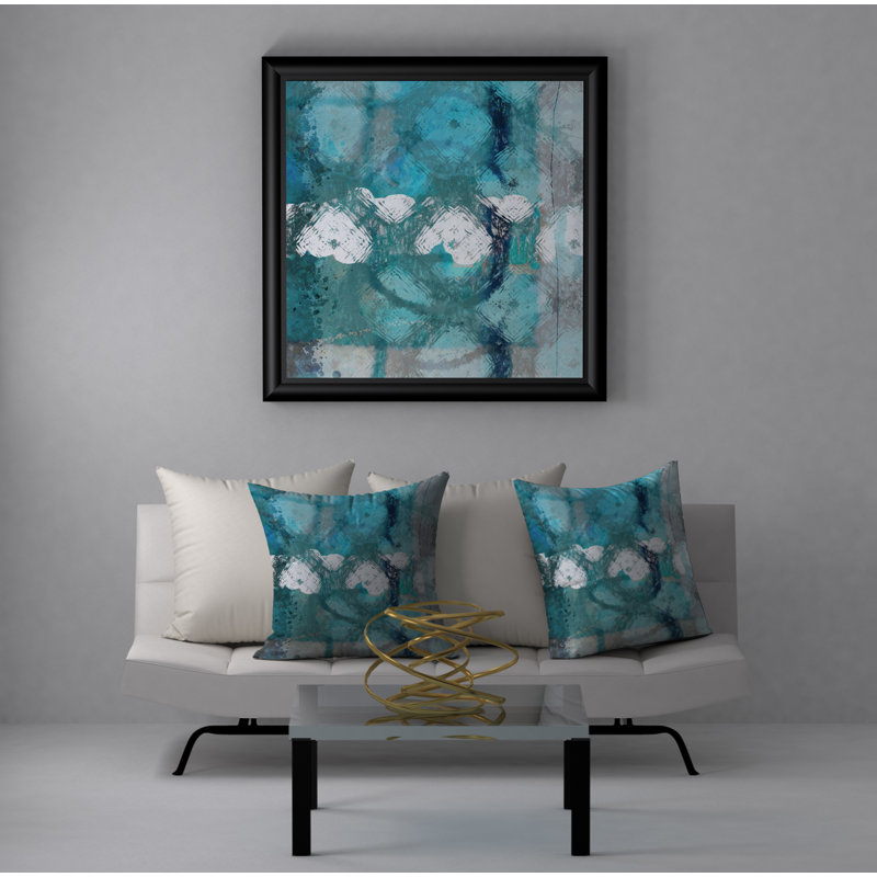 Abstract Reversible Throw Pillow, 20" x 20"