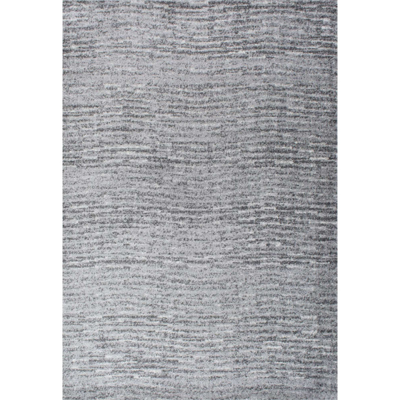 Tapis performance gris transitionnel à motif abstrait Artimas, Rectangle 6 pi 7 po x 9 pi