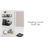 Easton 2 Piece Square Metal Accent shelf