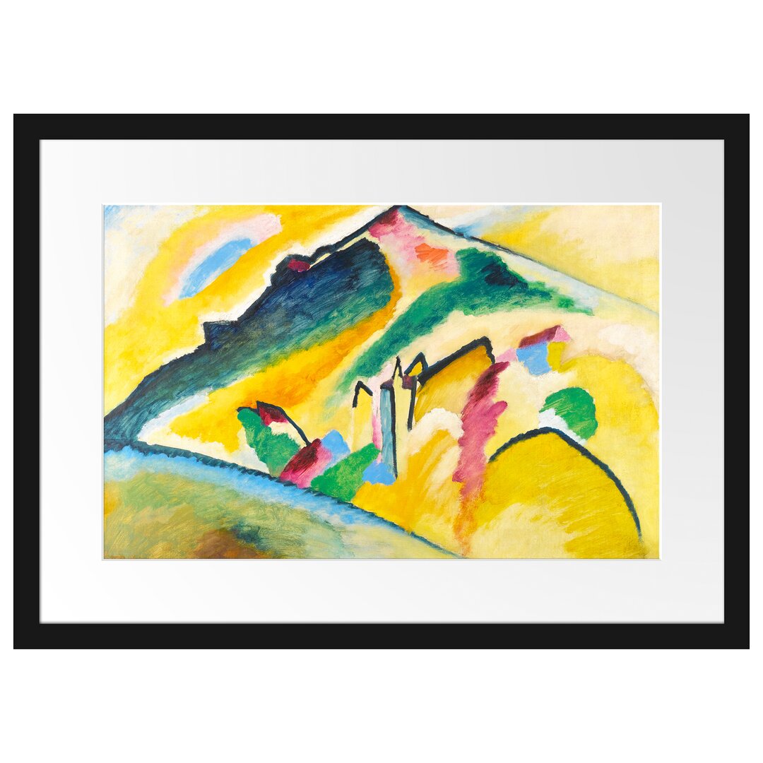 Wassily Kandinsky - Herbstlandschaft - Im Bilderrahmen Mit Galerie-Passepartout