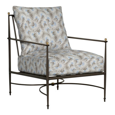 Chaise de patio avec coussins Roma