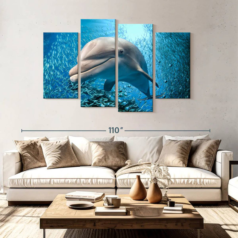 Brampt Dolphin Close Up, 54'' H x 84'' W