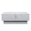 Table basse avec plateau coulissant