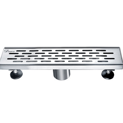 Yangtze River 12 Inch Long Linear Grid Stainless Steel Floor Shower Drain