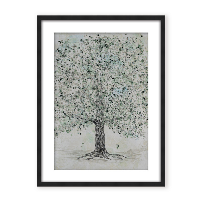 Nature Inspired "Lush Renewal" Canvas Wall Art By , 40" H x 30" W, Beige, Framed Print