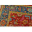 Tapis oriental en laine rouge moderne noué à la main 9 pi 2 po x 11 pi Anatolia