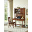 Bureau américain en bois massif avec bibliothèque American Style