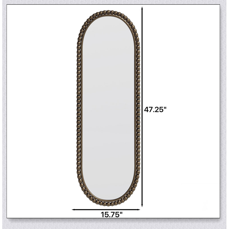Miroir rétro Iron Art, Doré