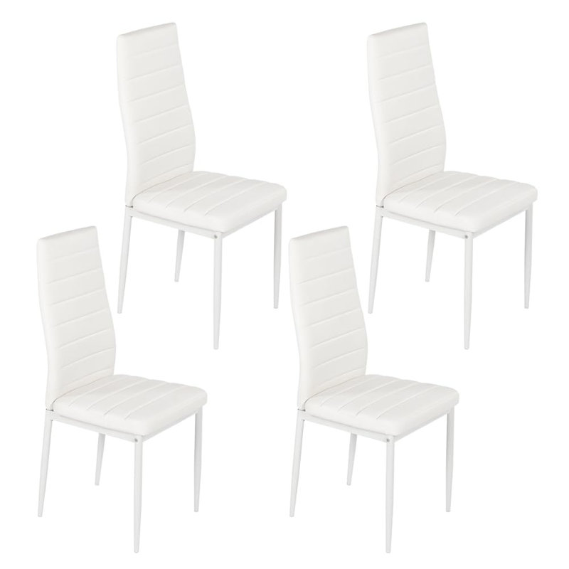 Emmyrose Upholstered Dining Chair（Set of 2）, White