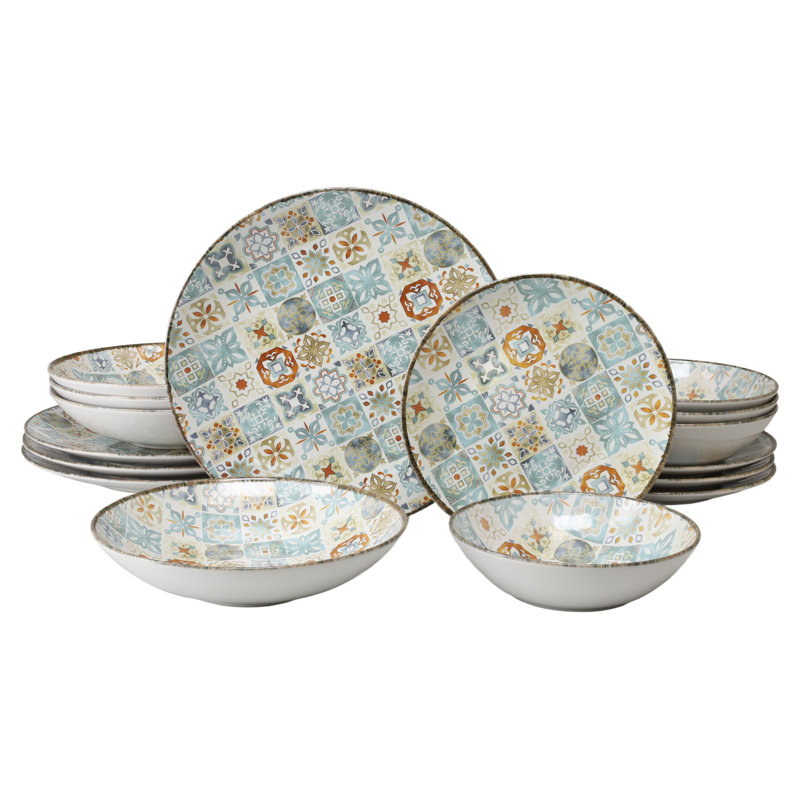 Mosaic Stoneware Dinnerware Set Piece