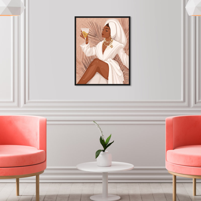 Absolute Fab Girl - Impression sur toile, Toile avec cadre flottant noir, H 21 po x l 17 po