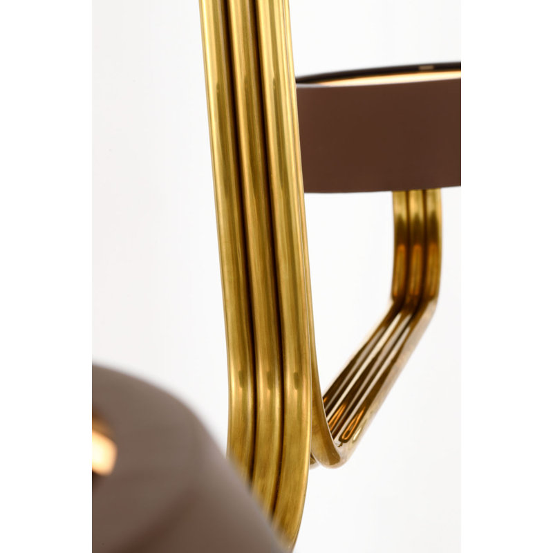 Hudson St. 64" Linear Chandelier, Carob, Natural Brass