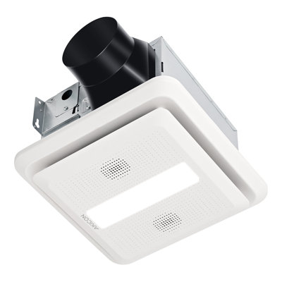 Ventilateur de salle de bain 80 pi³ / min 0,7 Sones avec haut-parleur Bluetooth