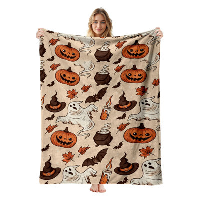 Couverture simple en flanelle JYK Halloween
