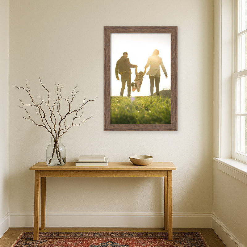 Cadre photo brun moyen pia, 24 x 36