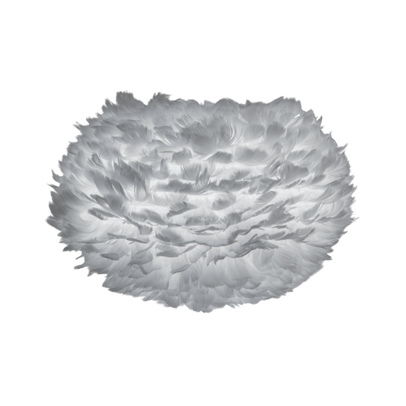 Abat-jour fantaisie 1 lumière Eos, H 11,80 po x l 17,70 po, Gris clair