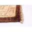 Tapis brun foncé en laine noué à la main de conception unique 5 pi 7 po x 8 pi 1 po Chobi Finest