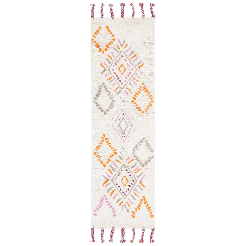 Powell Hand Tufted Performance Geometric Rug, Runner 2'3" x 8'