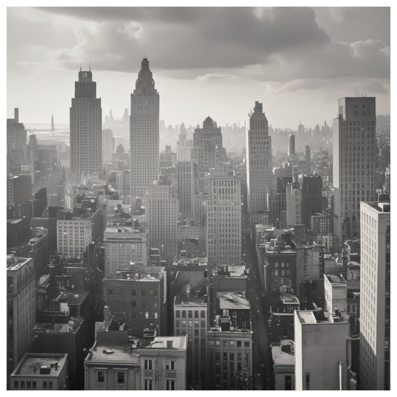 Coussins New York City Skyline, 14 X 14 pouces