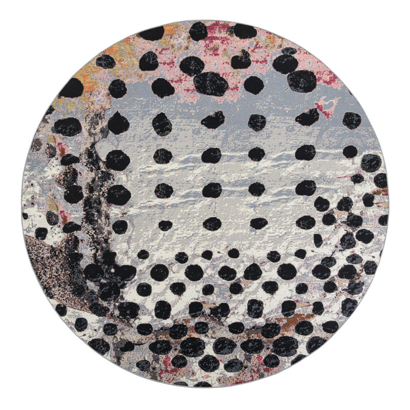 Keazia Indoor/Outdoor Area Rug, Round 10'
