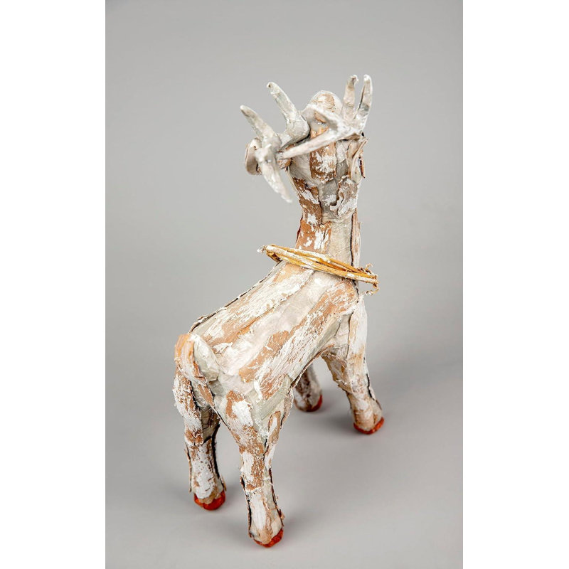No Holiday Shaped Ornament, 178 cm x 46cm x 34cm, Gold