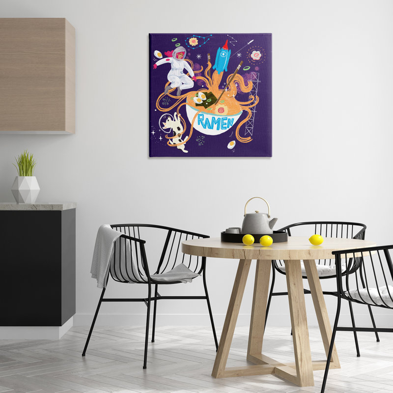 Ramen fantaisiste dans l'espace, design par Juliet Rose Philips, H 30 po x l 30 po
