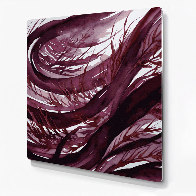 Vegetables Dulse Red Metal Wall Art, 12" H x 12" W