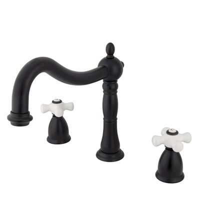 Heritage Double Handle Deck Mounted Roman Tub Faucet -  Elements of Design, ES1345PX