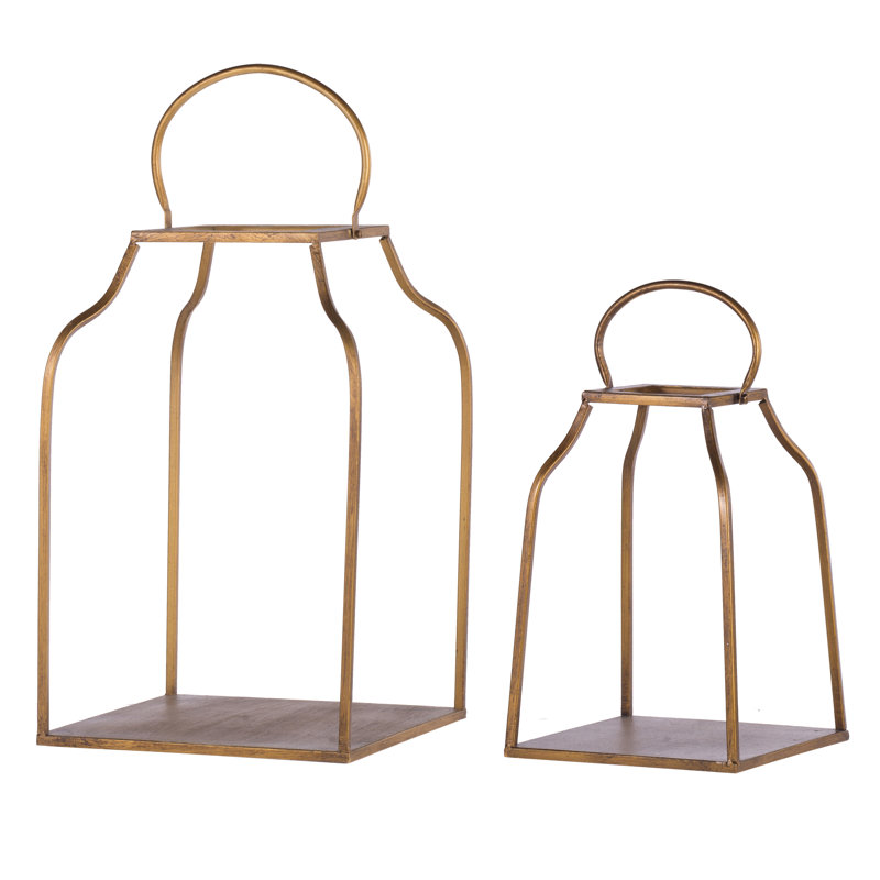 Ensemble de lanternes en fer pour très grand lit 2 pièces