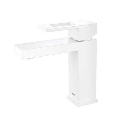 Cube Single-Hole Single-Handle Bathroom Sink Faucet