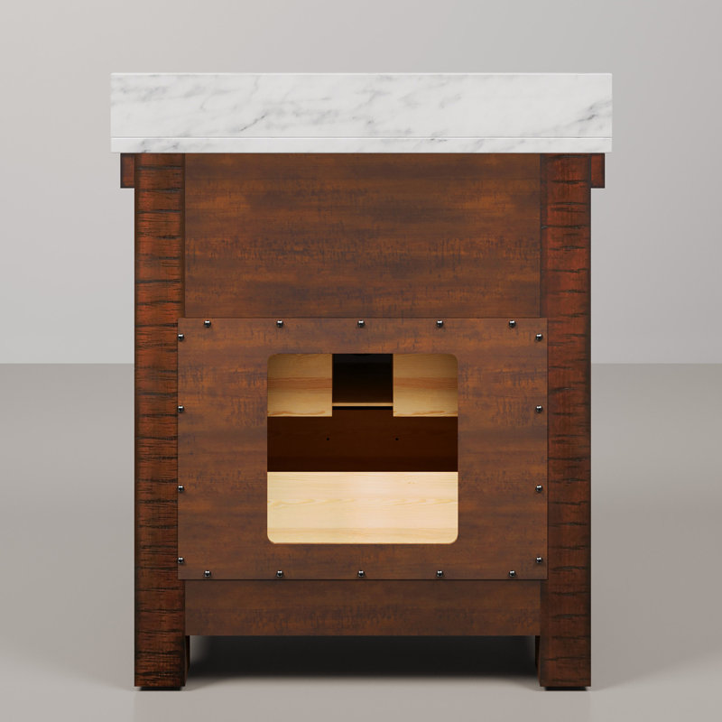 Paisley Single Vanity, No, Rustic Sienna