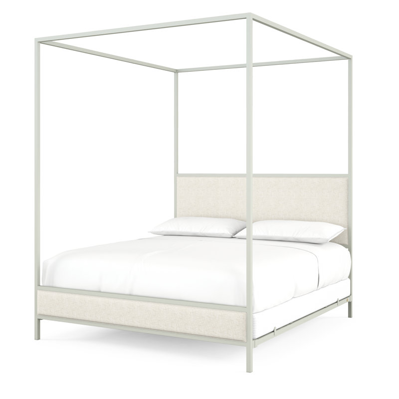 340 Modern Classic Canopy Bed | Complete Canopy, Sage Green, King