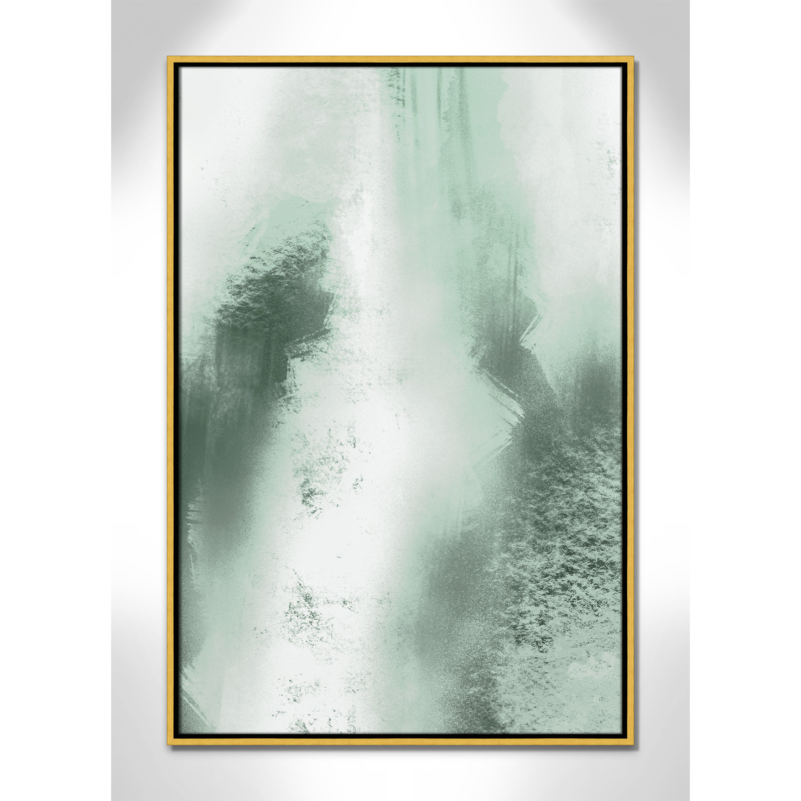 Quietude Smudges I Print by Marcus Prime, 25.5'' W x 37.5'' H, Gold Floater