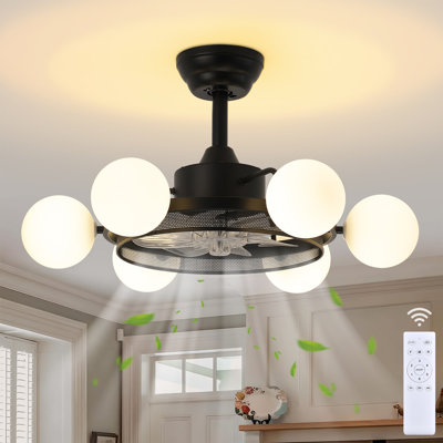 Ventilateur de plafond 25,2 po réglable à 6 vitesses avec télécommande