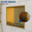 Niche de douche en acier inoxydable 15 po x 13 po, doré-423218866-423218827