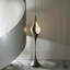 Lampes de plancher argentées en plastique