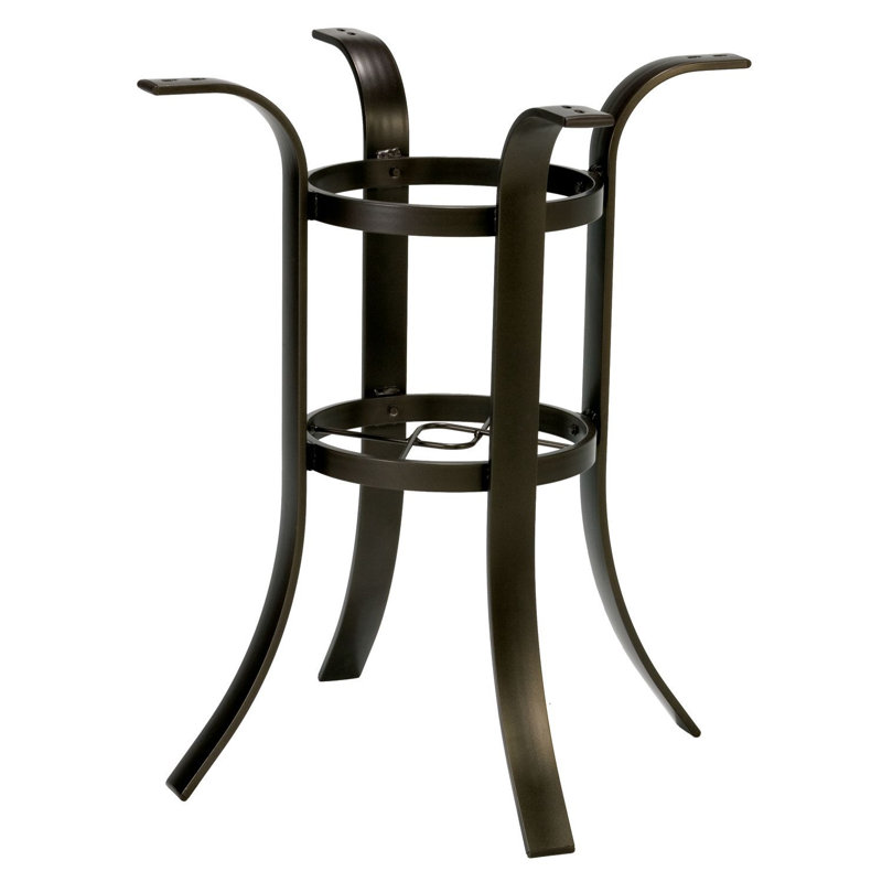 Table Bases Outdoor Bar Table, Antique Bisque/Beige