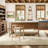 American solid wood open kitchen island